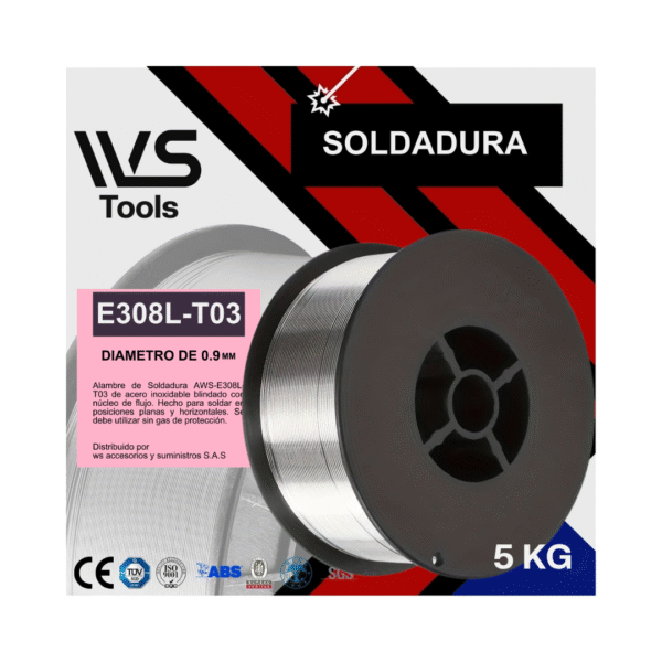 Rollo Alambre MIG Inox 308L-T03 5Kg - Image 2