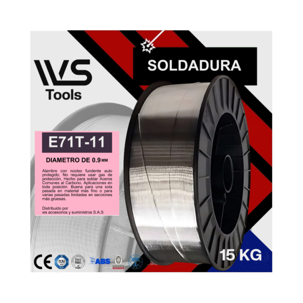 Rollo Alambre MIG flux cored E71T11 15Kg - Image 2