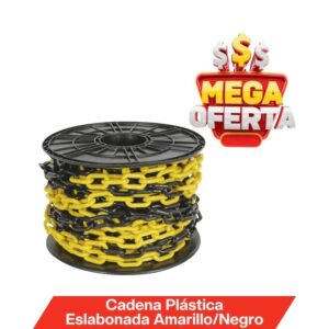 Cadena Plástica Eslabonada Amarillo y Negro
