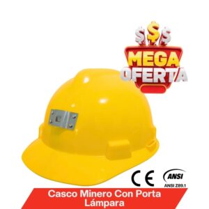 Casco Minero con Porta Lámpara