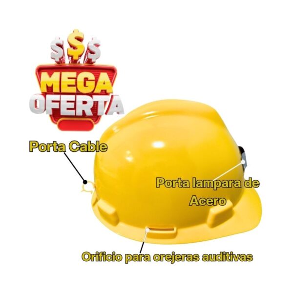 Casco Minero con Porta Lámpara - Image 2