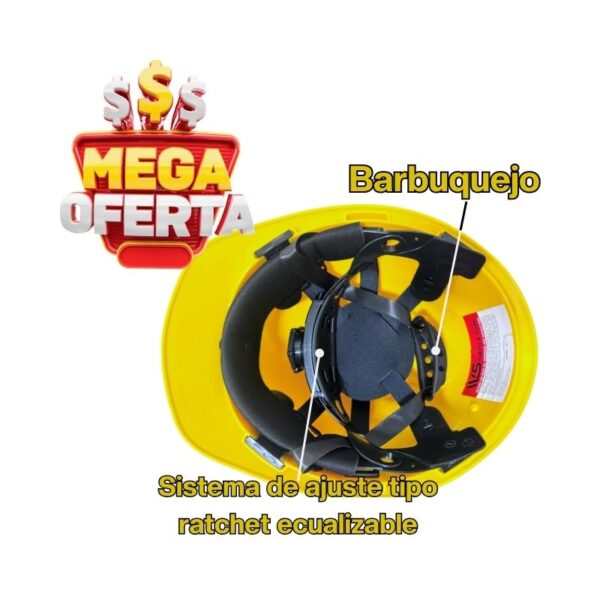 Casco Minero con Porta Lámpara - Image 3