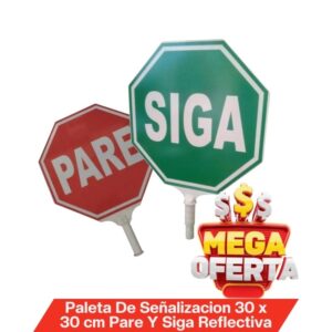Paleta Pare y Siga 30CM X 30CM