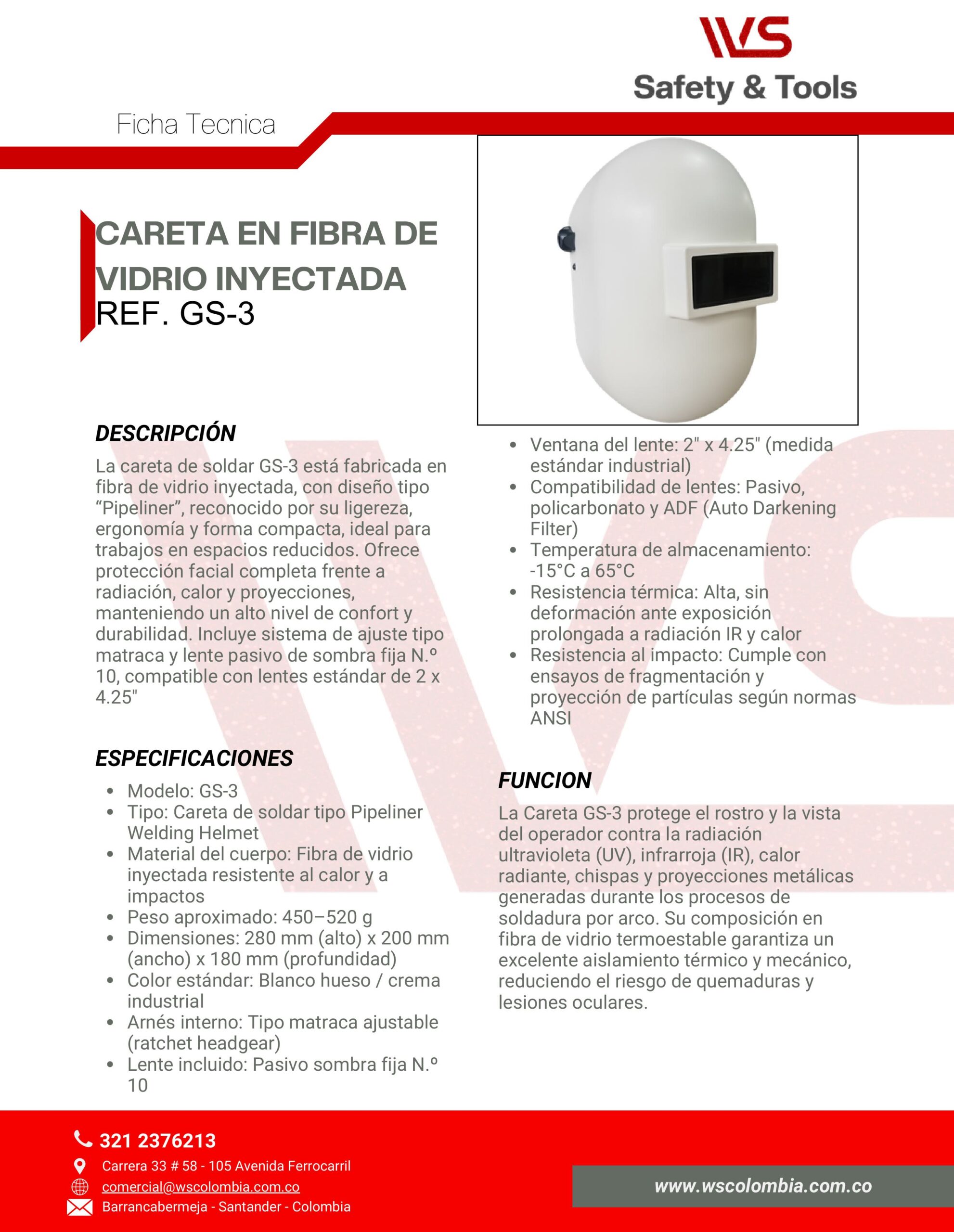 FICHA TECNICA CARETA EN FIBRA DE VIDRIO INYECTADA GS 3 imagenes 0 scaled